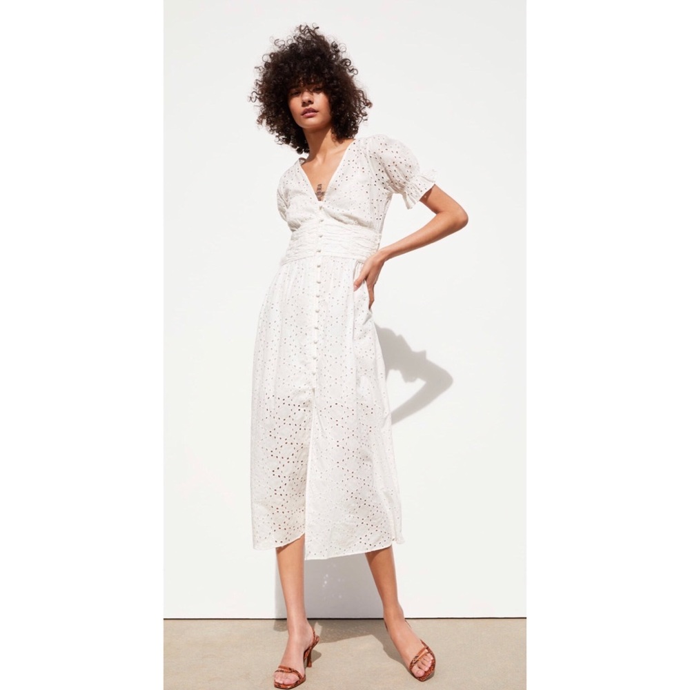 Openwork Embroidery Dress